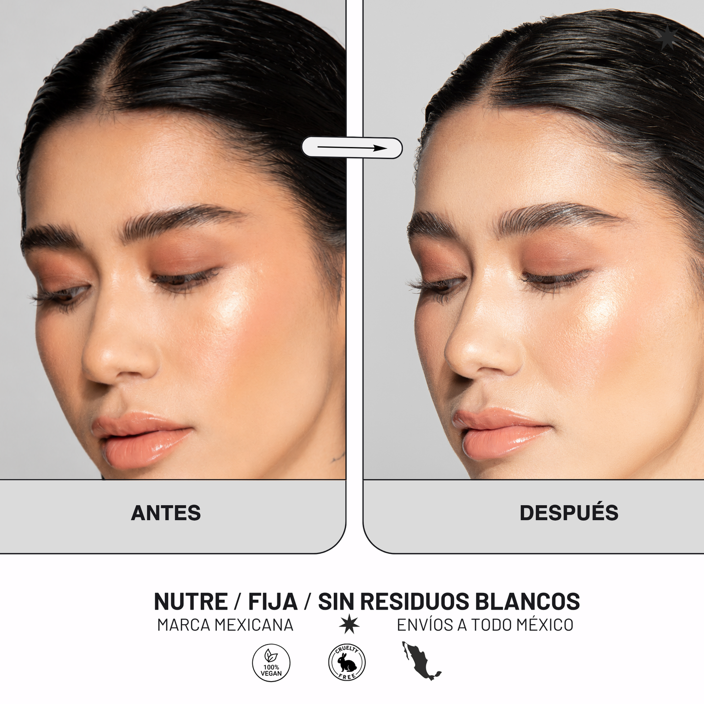 Eye Brow Kit Deep Brown  | Kit para cejas orgánicas o estructuradas con Vitamina E