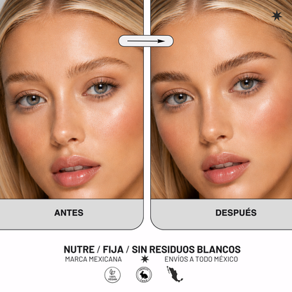Eye Brow Kit Light Brown | Kit para cejas orgánicas o estructuradas con Vitamina E