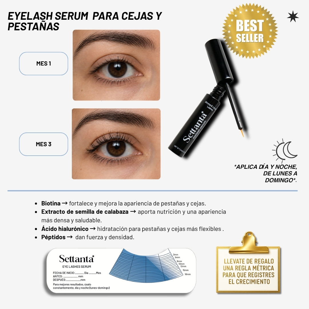 Eyeslashes Serum  |  Tratamiento para crecimiento de pestañas y cejas.